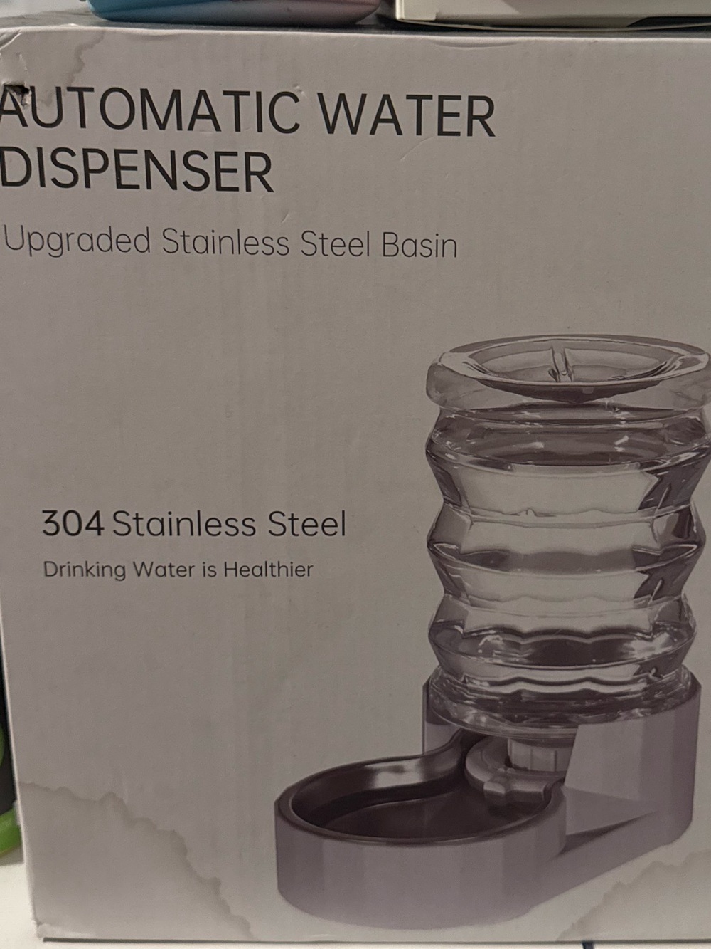 Automatic Water Dispenser - Stainless Steel Basin (Silver)
